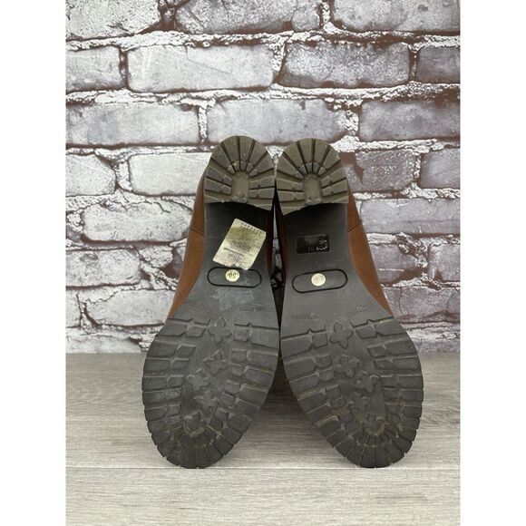 Sartore Paris Brown Leather Ankle Chelsea Vibram Heel Booties Women’s 38EU/7M US - Picture 8 of 16